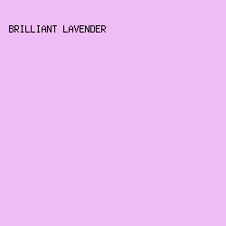 F0BCF7 - Brilliant Lavender color image preview