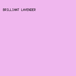 f0b7ee - Brilliant Lavender color image preview