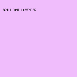 f0bdfc - Brilliant Lavender color image preview