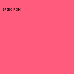 FF5B7C - Brink Pink color image preview
