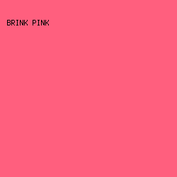 FF5F7E - Brink Pink color image preview