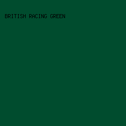 004c2e - British Racing Green color image preview