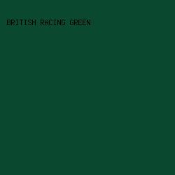 0A492F - British Racing Green color image preview