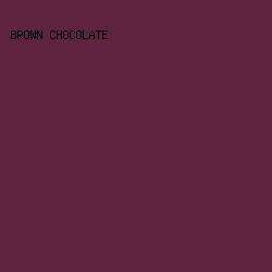 5e233e - Brown Chocolate color image preview