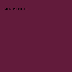 621b3b - Brown Chocolate color image preview