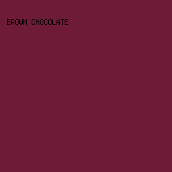 6E1B38 - Brown Chocolate color image preview