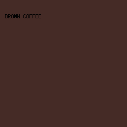 452b26 - Brown Coffee color image preview