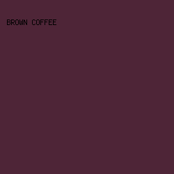 4E2537 - Brown Coffee color image preview