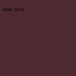 4E2931 - Brown Coffee color image preview
