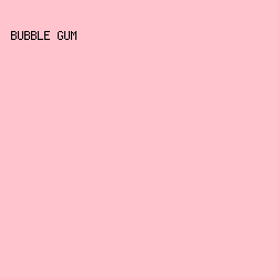 FFC4CE - Bubble Gum color image preview