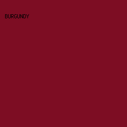 7D0D23 - Burgundy color image preview