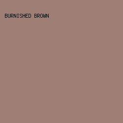 9E7E75 - Burnished Brown color image preview