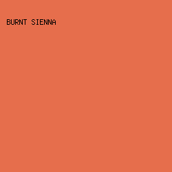 E66E4C - Burnt Sienna color image preview