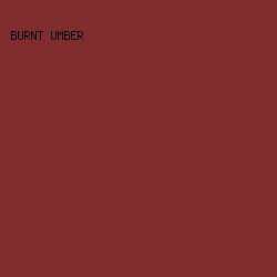 802B2C - Burnt Umber color image preview