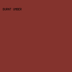 84332d - Burnt Umber color image preview