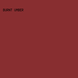 882e30 - Burnt Umber color image preview