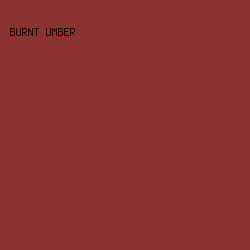 8C3331 - Burnt Umber color image preview