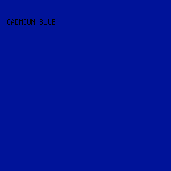 001399 - Cadmium Blue color image preview