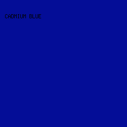 040D97 - Cadmium Blue color image preview