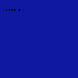 0F18A1 - Cadmium Blue color image preview