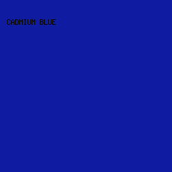 0F1BA1 - Cadmium Blue color image preview
