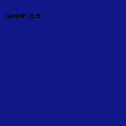 0f1689 - Cadmium Blue color image preview
