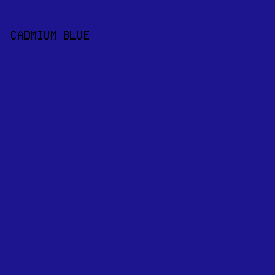 1D158F - Cadmium Blue color image preview