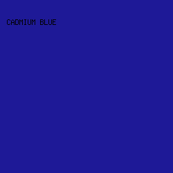 1E1997 - Cadmium Blue color image preview