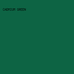 0d6444 - Cadmium Green color image preview