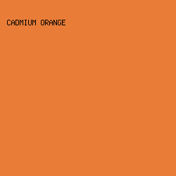 E97D38 - Cadmium Orange color image preview