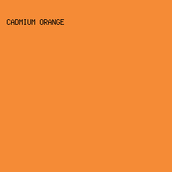 F58B36 - Cadmium Orange color image preview