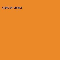 eb8828 - Cadmium Orange color image preview