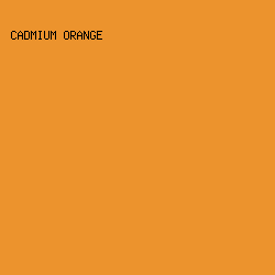 ec932d - Cadmium Orange color image preview