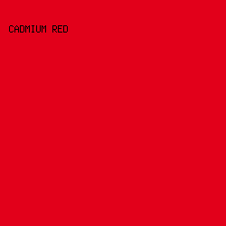 e2001a - Cadmium Red color image preview