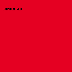 e50022 - Cadmium Red color image preview