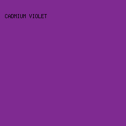 7F2A91 - Cadmium Violet color image preview