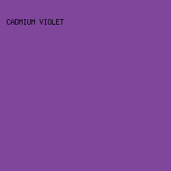 7F469C - Cadmium Violet color image preview