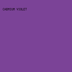 7b4397 - Cadmium Violet color image preview