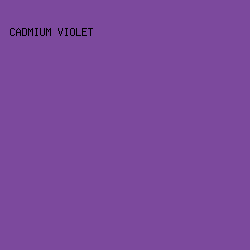 7c499d - Cadmium Violet color image preview