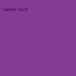 853a93 - Cadmium Violet color image preview