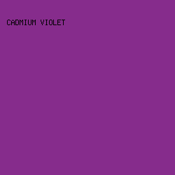 862C8C - Cadmium Violet color image preview