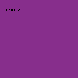 872E8C - Cadmium Violet color image preview