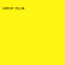 FFF512 - Cadmium Yellow color image preview