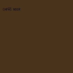 4A331B - Café Noir color image preview