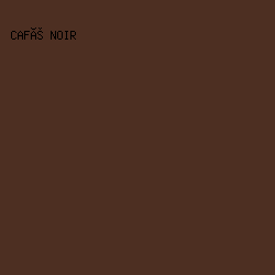 4d2f22 - Café Noir color image preview