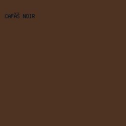 4f3322 - Café Noir color image preview