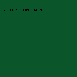 0B552B - Cal Poly Pomona Green color image preview