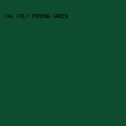 0E4C2E - Cal Poly Pomona Green color image preview