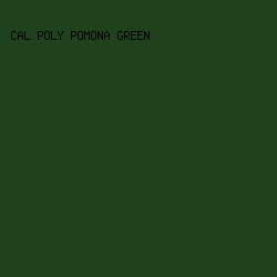 1f421d - Cal Poly Pomona Green color image preview