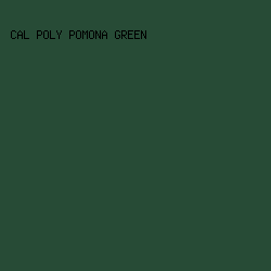 274b36 - Cal Poly Pomona Green color image preview